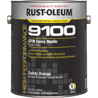 Base de mastic &eacute;poxy DTM du syst&egrave;me 9100, Orange s&eacute;curit&eacute;, Gallon Sidevic Inc.