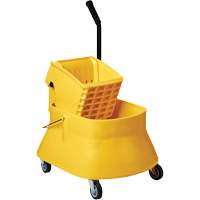 Ensemble de seau pour vadrouille et essoreuse Champ, Pression lat&eacute;rale, 7,5 gal. US (30 pintes), Jaune Sidevic Inc.