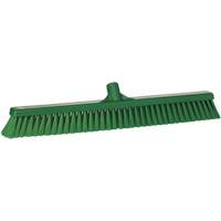Small Particle Push Broom Head, Fine Bristles, 24", Polyester, Green Sidevic Inc.