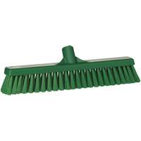 Small Particle Push Broom Head, Fine Bristles, 16-1/2", Polyester, Green Sidevic Inc.