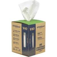 TaskBrand&reg; V40 Value Series Wipers, All-Purpose, 12" L x 10" W Sidevic Inc.