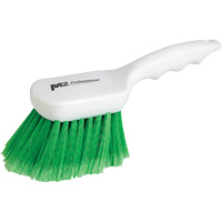 Brosse &agrave; recoins &agrave; manche court, 9" l, Soies Synth&eacute;tique, Vert Sidevic Inc.