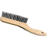 Shoe Handle Scratch Brush, Steel, 4 x 16 Wire Rows, 9-3/4" Long Sidevic Inc.