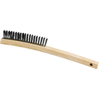 Scratch Brush, Steel, 3 x 19 Wire Rows, 13-3/4" Long Sidevic Inc.