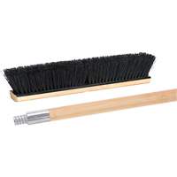 Balai-brosse avec manche &agrave; filetage m&eacute;tallique, 24", Moyen, Soies Tampico Sidevic Inc.