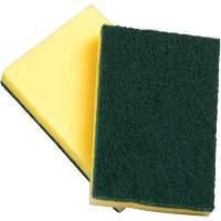 Sponges with Scouring Pad, Scrubbing, 4" W x 6" L Sidevic Inc.