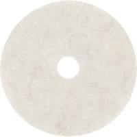 Natural Blend Pad, 17", Burnishing, White Sidevic Inc.
