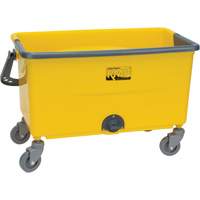 Seau et essoreuse pour vadrouille en microfibres, Passoire, 11 gal. US (44 pintes), Jaune Sidevic Inc.