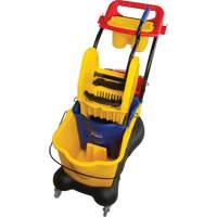 Chariot &agrave; vadrouille multifonction, Pression vers le bas, 9,5 gal. US (38 pintes), Jaune Sidevic Inc.