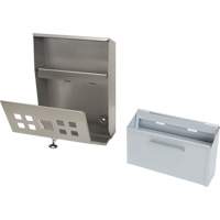 Smoking Receptacle, Wall-Mount, Stainless Steel, 1.6 Litres Capacity, 13-4/5" Height Sidevic Inc.