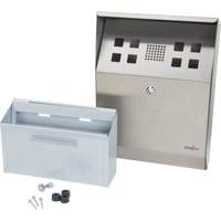 Smoking Receptacle, Wall-Mount, Stainless Steel, 1.6 Litres Capacity, 13-4/5" Height Sidevic Inc.