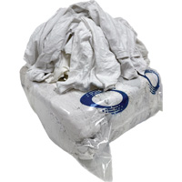 Chiffons de nettoyage, Coton/Molleton, Blanc, 25 lb Sidevic Inc.