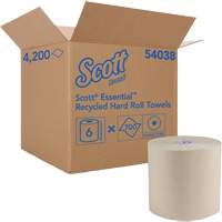 Essuie-mains bruns en fibres recycl&eacute;es &agrave; 100 % &agrave; enroulement serr&eacute; Essential, 1 pli, Standard, 700' lo Sidevic Inc.