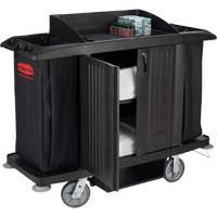 Executive Full-Size Housekeeping Cart with Doors Sidevic Inc.
