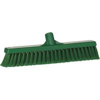 Fine Particle Push Broom, Fine/Split Bristles, 16-1/4", Polypropylene, Green Sidevic Inc.