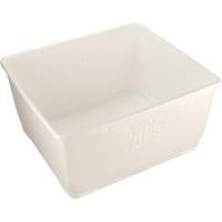 Aero-Tote Tub with Drain Plug, Plastic, White Sidevic Inc.