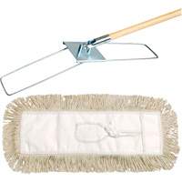Syst&egrave;me de vadrouille &agrave; &eacute;pousseter Break-Ezy, Style &agrave; attacher, Coton, 48" lo x 3-1/2" la Sidevic Inc.