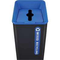 Sustain Mixed Recycling Container, Bulk, Plastic, 23 US gal. Sidevic Inc.