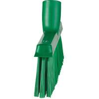 Dustpan Broom with Angled Thread, Medium Bristles, 10", Polyester, Green Sidevic Inc.