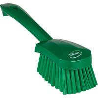Short-Handled Washing Brush, Soft Bristles, 10-1/2" Long, Green Sidevic Inc.