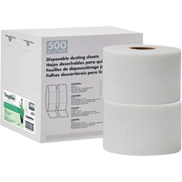 TrapEze&reg; Double Roll Disposable Dusting Sheets, Polyester, White Sidevic Inc.