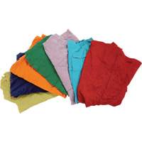 Recycled Material Wiping Rags, Cotton, Mix Colours, 25 lbs. Sidevic Inc.