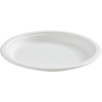 Assiette ronde en fibre compostable Sidevic Inc.