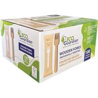 Fourchettes en bois emball&eacute;es individuellement Sidevic Inc.