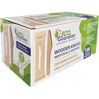 Couteaux en bois emball&eacute;s individuellement Sidevic Inc.