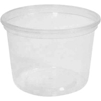 Contenant &agrave; charcuterie transparent sans couvercle MicroGourmet 16 oz, Plastique, Ronde Sidevic Inc.