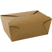 Contenants pour aliments &agrave; emporter Kraft, Ondul&eacute;, Rectangulaire Sidevic Inc.