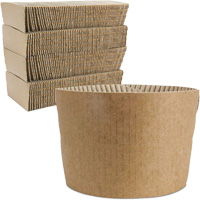 Kraft Coffee Cup Sleeves, Paper, 12 oz. - 20 oz., Brown Sidevic Inc.
