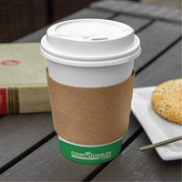Kraft Coffee Cup Sleeves, Paper, 12 oz. - 20 oz., Brown Sidevic Inc.