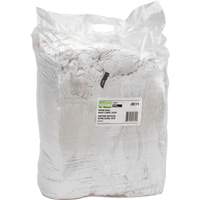 Chiffons fabriqu&eacute;s &agrave; partir de mat&eacute;riaux recycl&eacute;s, Coton, Blanc, 25 lb Sidevic Inc.