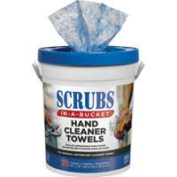Serviettes nettoyantes pour les mains, 72 lingettes, 12" x 10" Sidevic Inc.