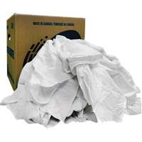 Chiffons recycl&eacute;s, Coton, Blanc, 10 lb Sidevic Inc.