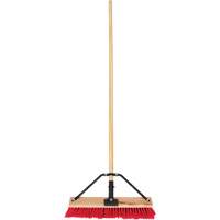 Balai-brosse &agrave; manche renforc&eacute;, 18", Moyen, Soies PVC Sidevic Inc.