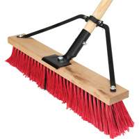 Balai-brosse &agrave; manche renforc&eacute;, 18", Moyen, Soies PVC Sidevic Inc.