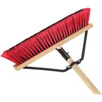 Balai-brosse &agrave; manche renforc&eacute;, 18", Moyen, Soies PVC Sidevic Inc.