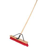 Push Broom with Braced Handle, 24", Medium, PVC Bristles Sidevic Inc.