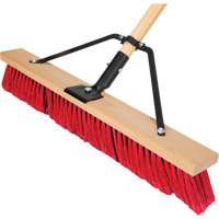 Push Broom with Braced Handle, 24", Medium, PVC Bristles Sidevic Inc.
