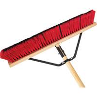 Push Broom with Braced Handle, 24", Medium, PVC Bristles Sidevic Inc.