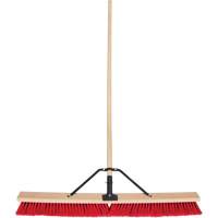 Push Broom with Braced Handle, 36", Medium, PVC Bristles Sidevic Inc.