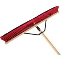 Push Broom with Braced Handle, 36", Medium, PVC Bristles Sidevic Inc.