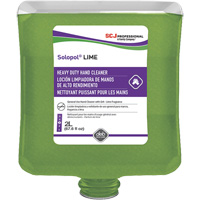 Savon de puissance moyenne pour les mains Solopol, Pierre ponce, 2 L, Cartouche en plastique, Lime Sidevic Inc.