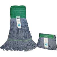 Wide-Band Mop Head, Antimicrobial/Floor Finishing/Specialty, Cotton/Rayon/Synthetic, Loop Style Sidevic Inc.