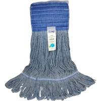 Wide-Band Mop Head, Antimicrobial/Floor Finishing/Specialty, Cotton/Rayon/Synthetic, Loop Style Sidevic Inc.