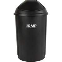 Bac &agrave; d&eacute;chets demi-rond avec couvercle, Poly&eacute;thyl&egrave;ne, 21 gal. US Sidevic Inc.