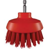 HyDrive Round Drill Brush, Extra Stiff Bristles, 3-1/10" Long, Red Sidevic Inc.