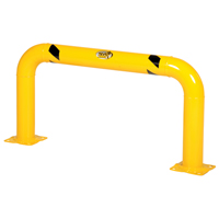 Garde-corps &agrave; profil &eacute;lev&eacute; pour machines, 4' la x 2' h, Jaune Sidevic Inc.